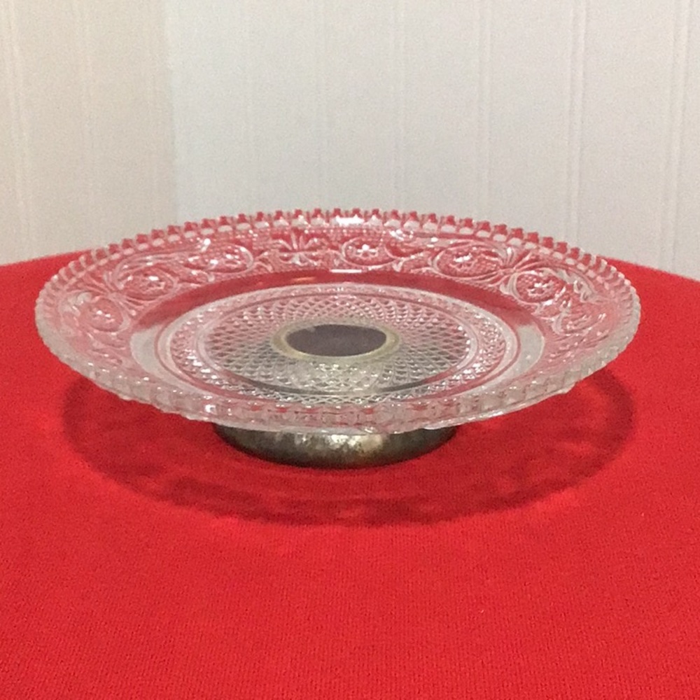 KIG Silver Plated Pedestal Server